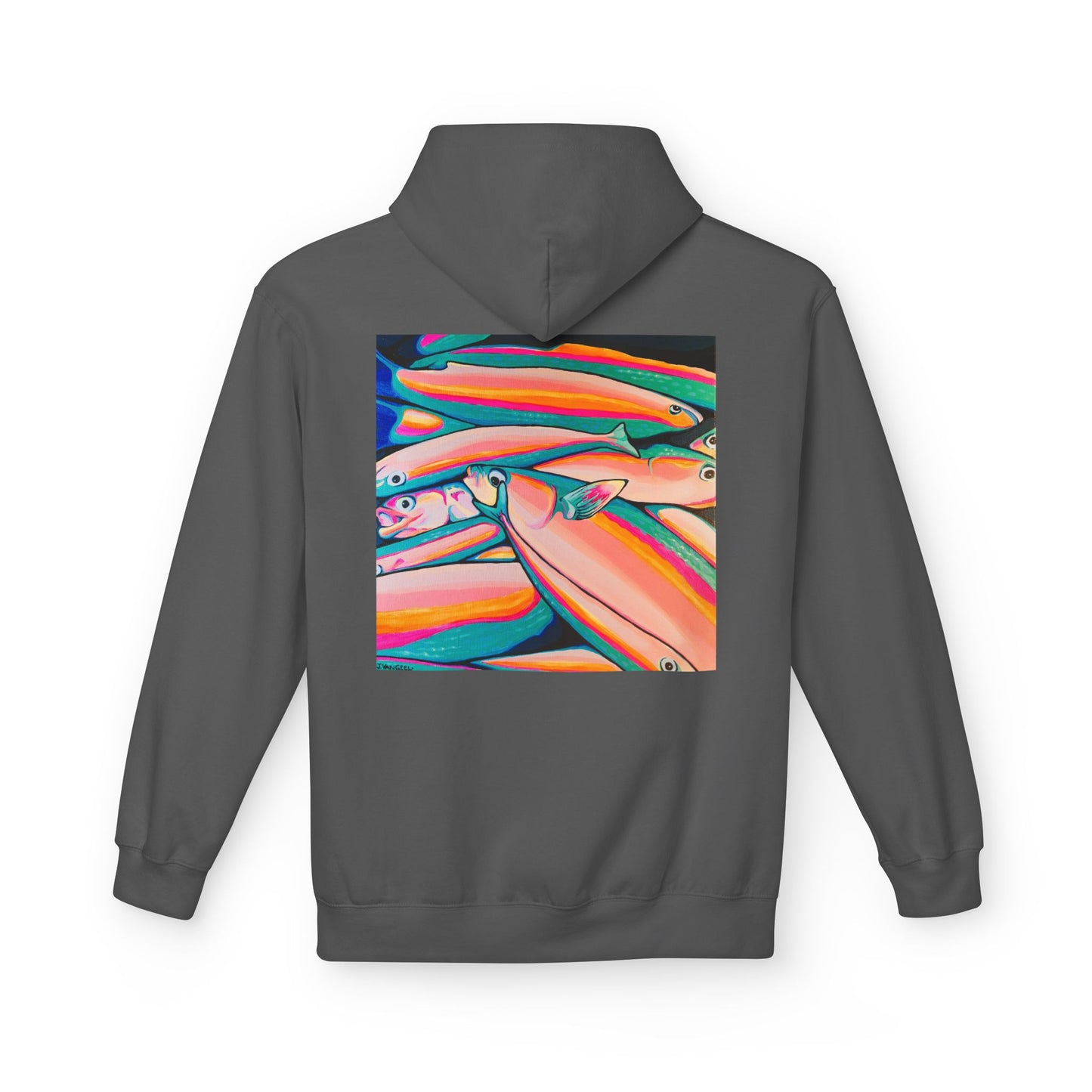 Unisex Neon Fish Soft Hoodie
