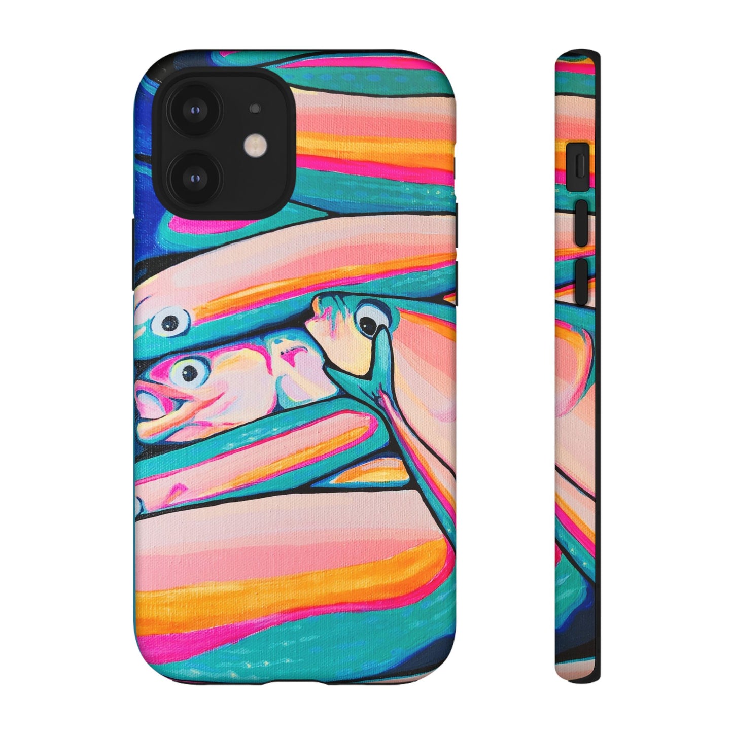 Neon Fish Tough Phone Case