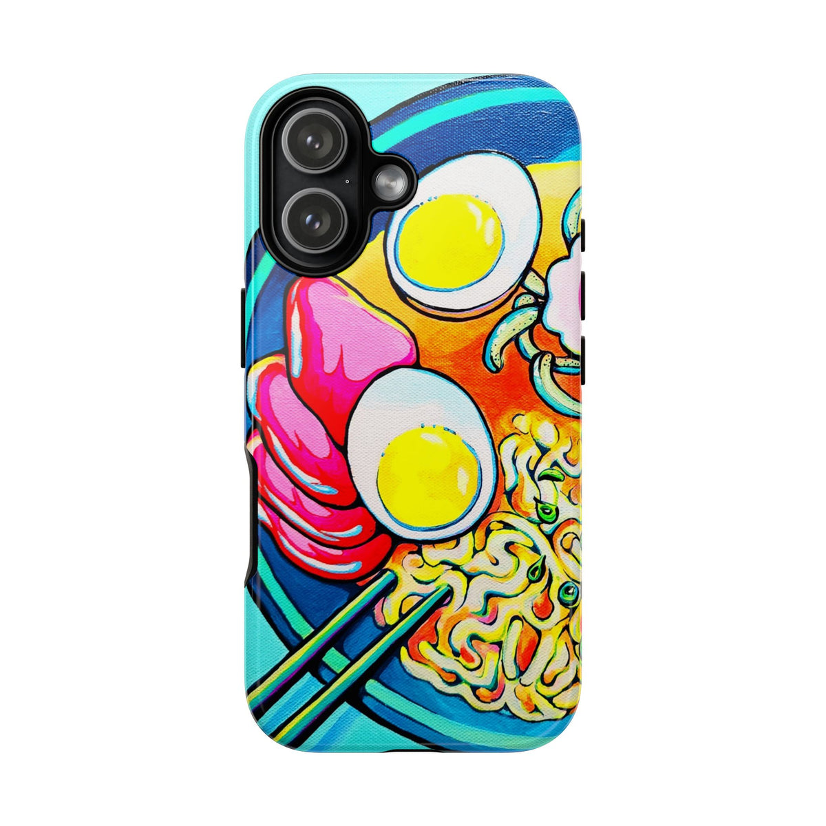 Coque de téléphone résistante Neon Ramen