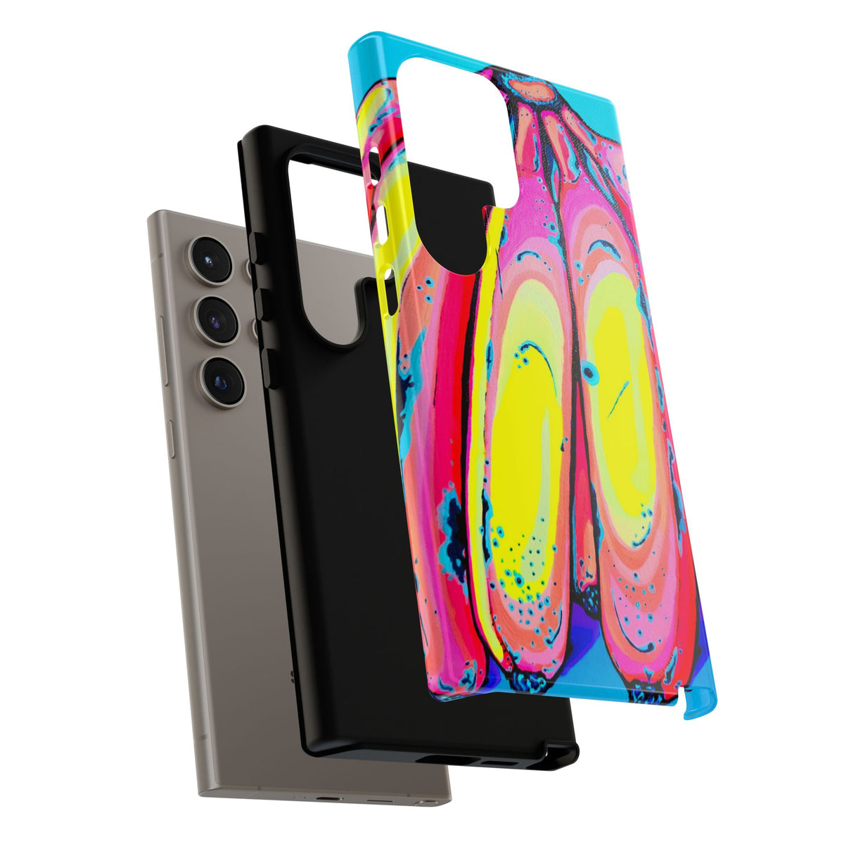Neon Fat Bananas Tough Phone Case