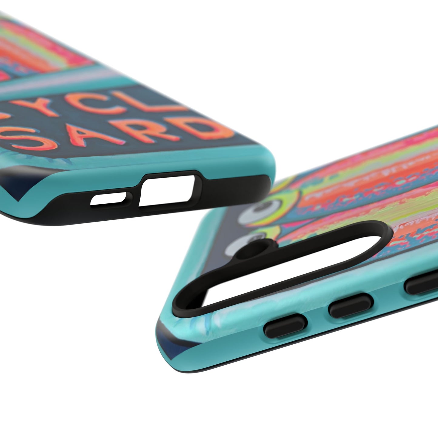 Neon Sardines Tough Phone Case