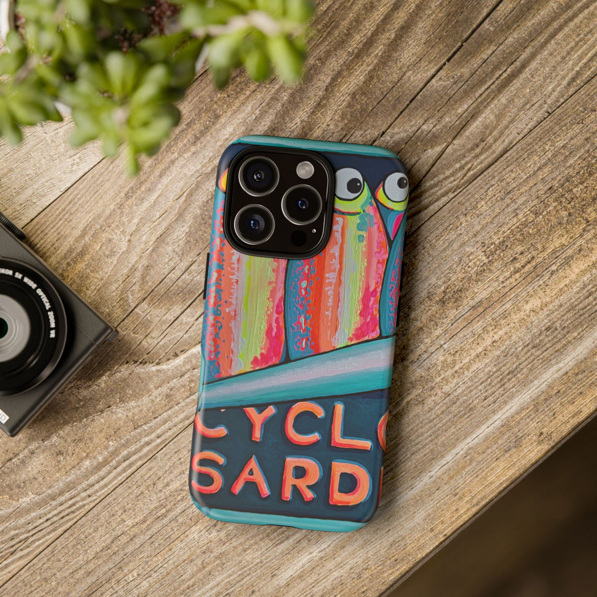 Neon Sardines Tough Phone Case