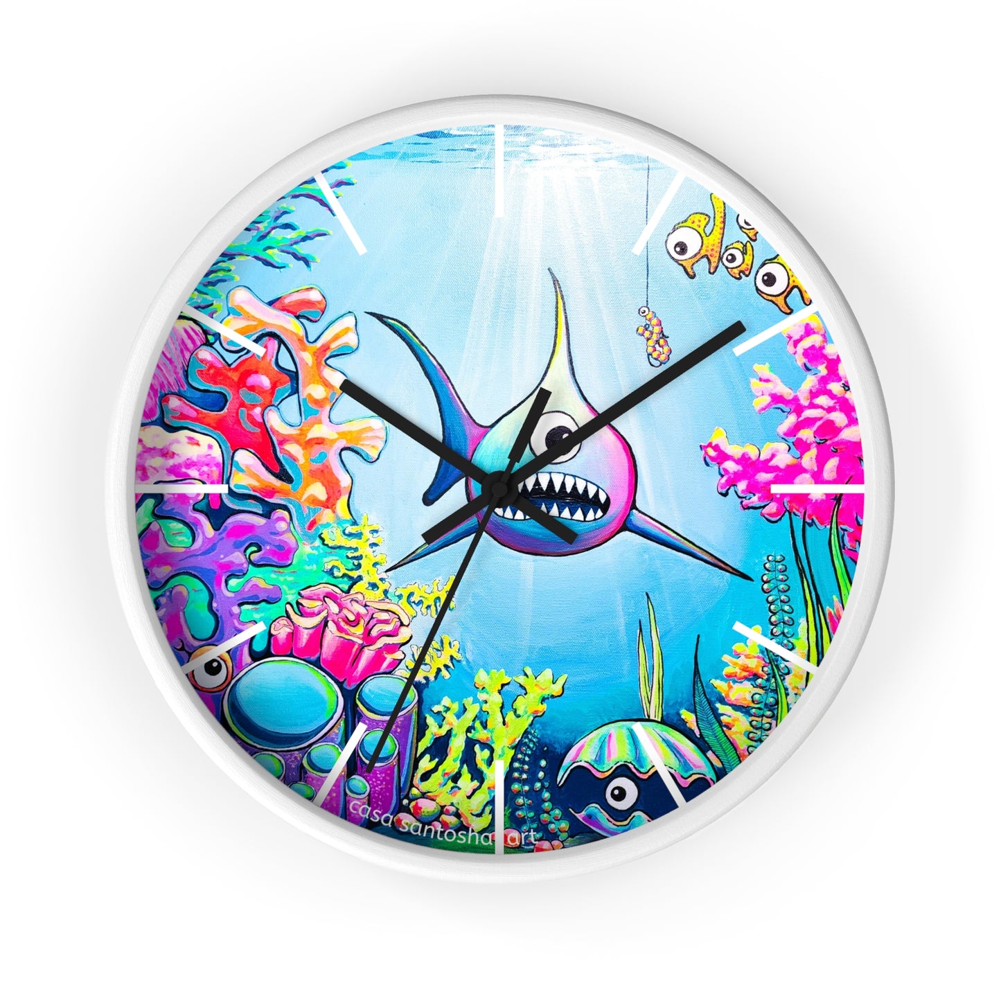 Cyclops Shark Pop Art Wall Clock