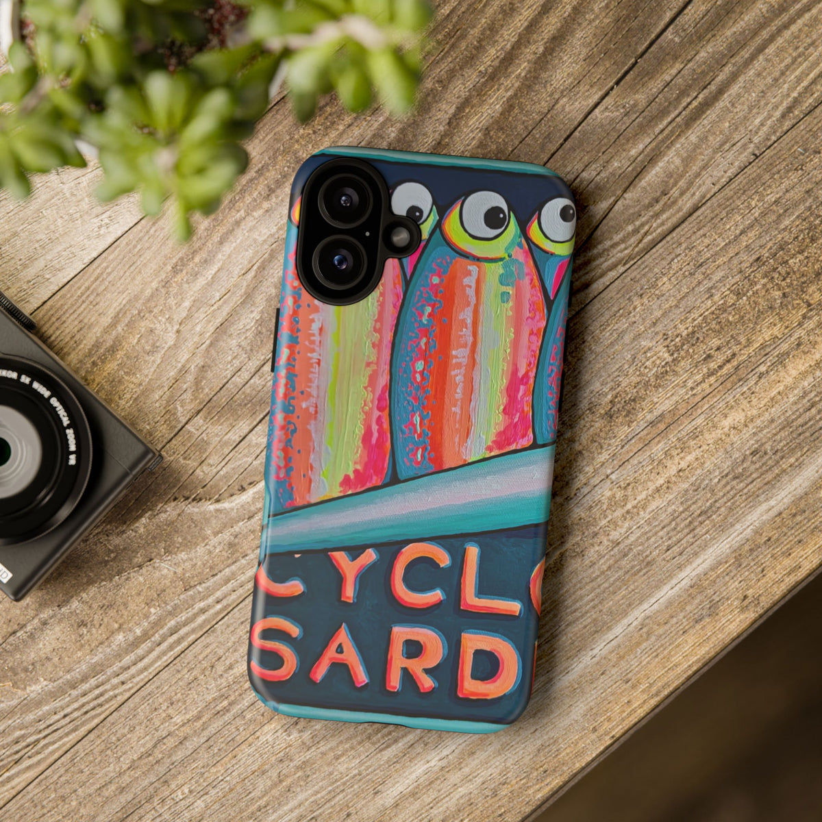 Neon Sardines Tough Phone Case