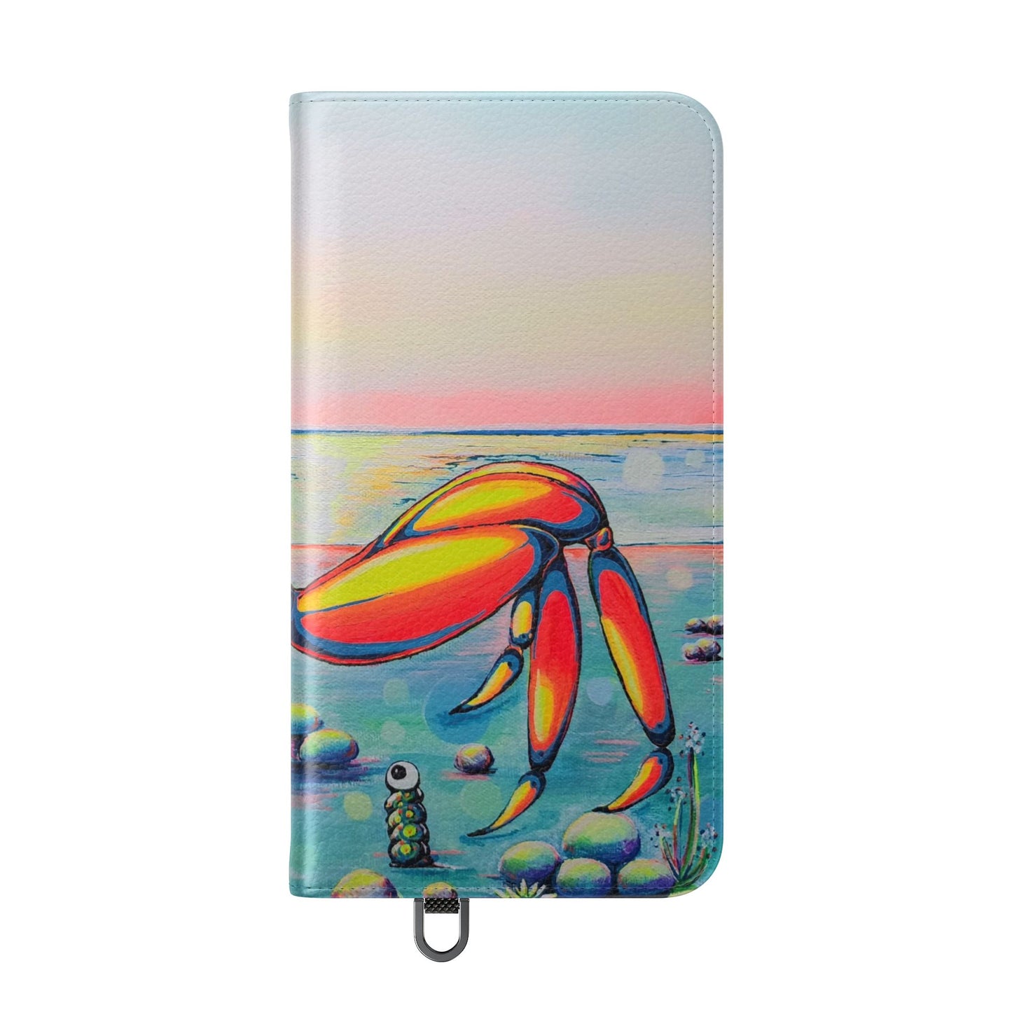Cyclops Crab Flip Phone Case – Wallet Cover with Card Slots