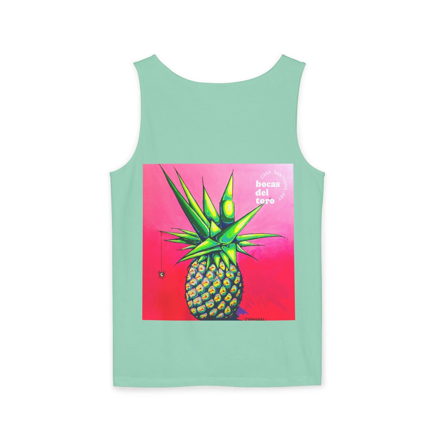 Unisex Neon Pineapple Tank Top - Perfect for Summer Vibes