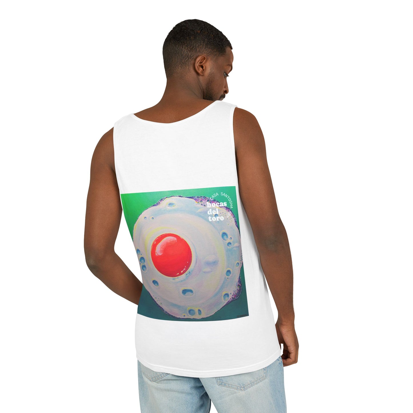 Unisex Neon Fried Egg Tank Top - Perfect for Summer Vibes