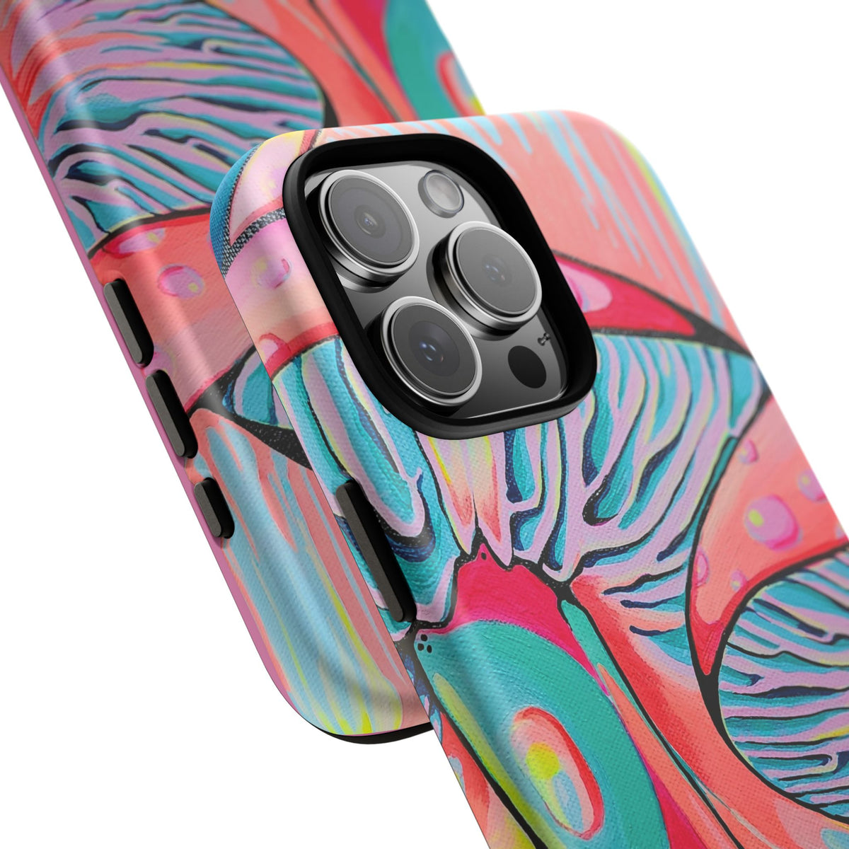 Coque de téléphone résistante Trippy Mushrooms