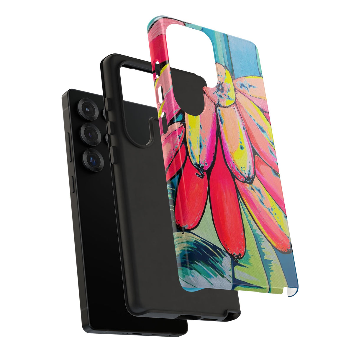 Neon Primitivo Bananas Tough Phone Case