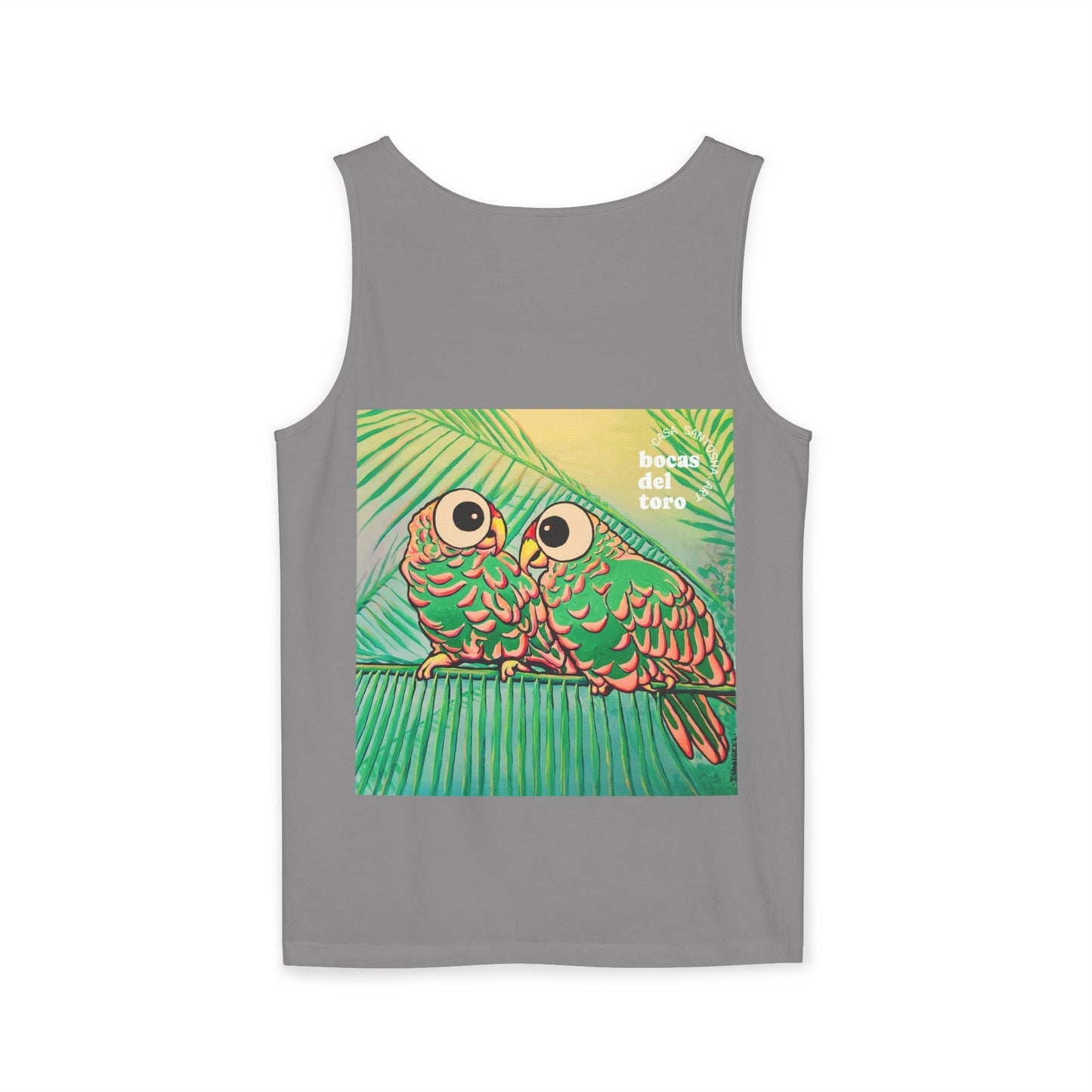 Unisex Chatty Cyclops Parrots Tank Top - Perfect for Summer Vibes