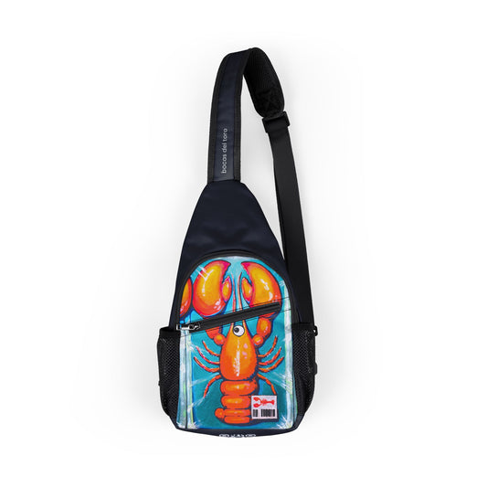 Fresh Neon Lobster Art Sling Bag - Travel or Everyday Chest Bag