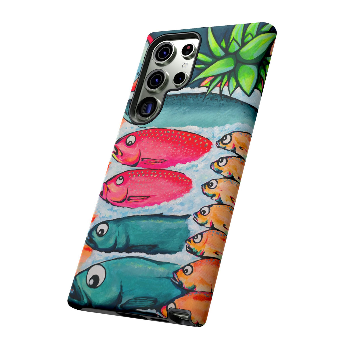Neon Cabo Fish Market Tough Phone Case