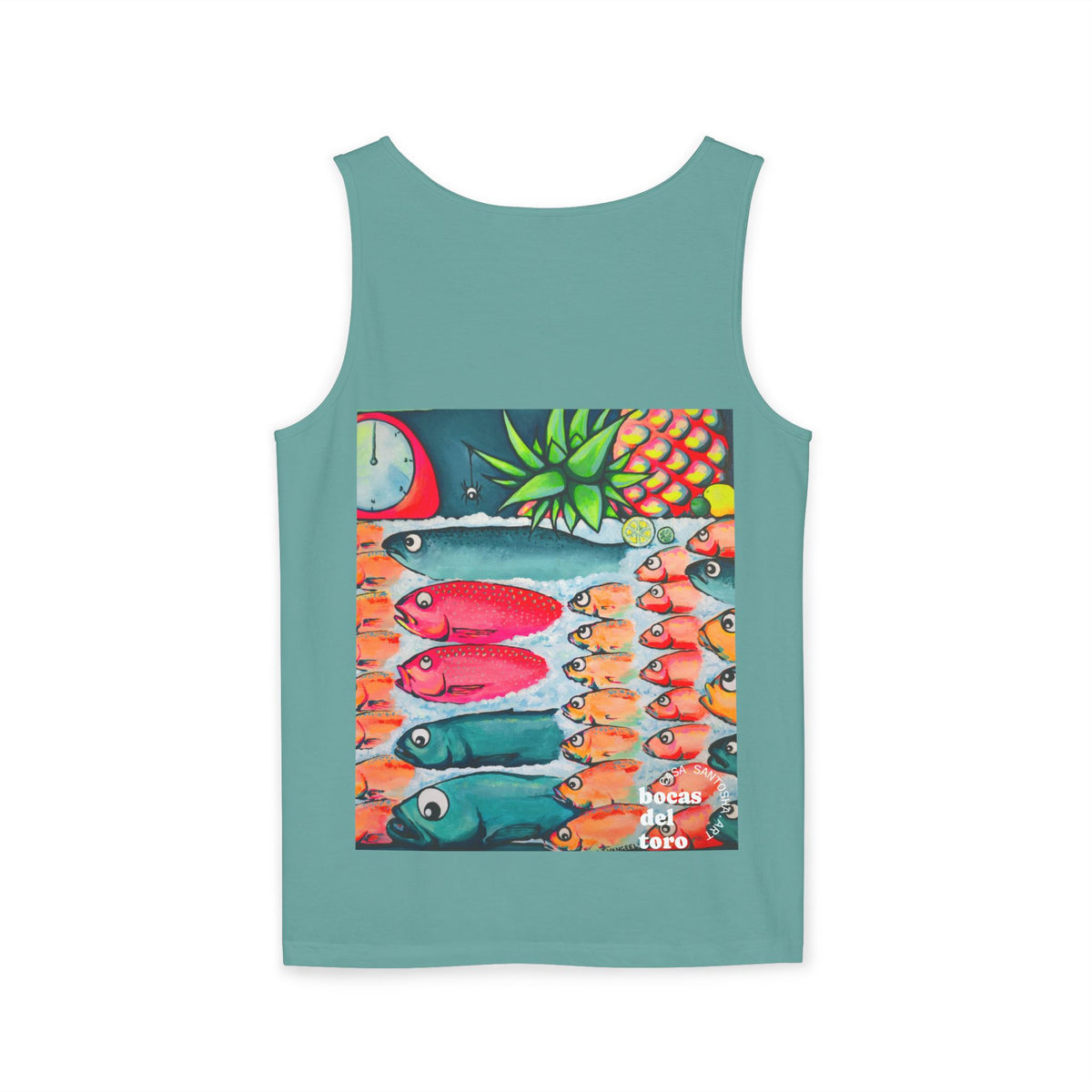 Unisex Neon Cabo Fish Market Tank Top