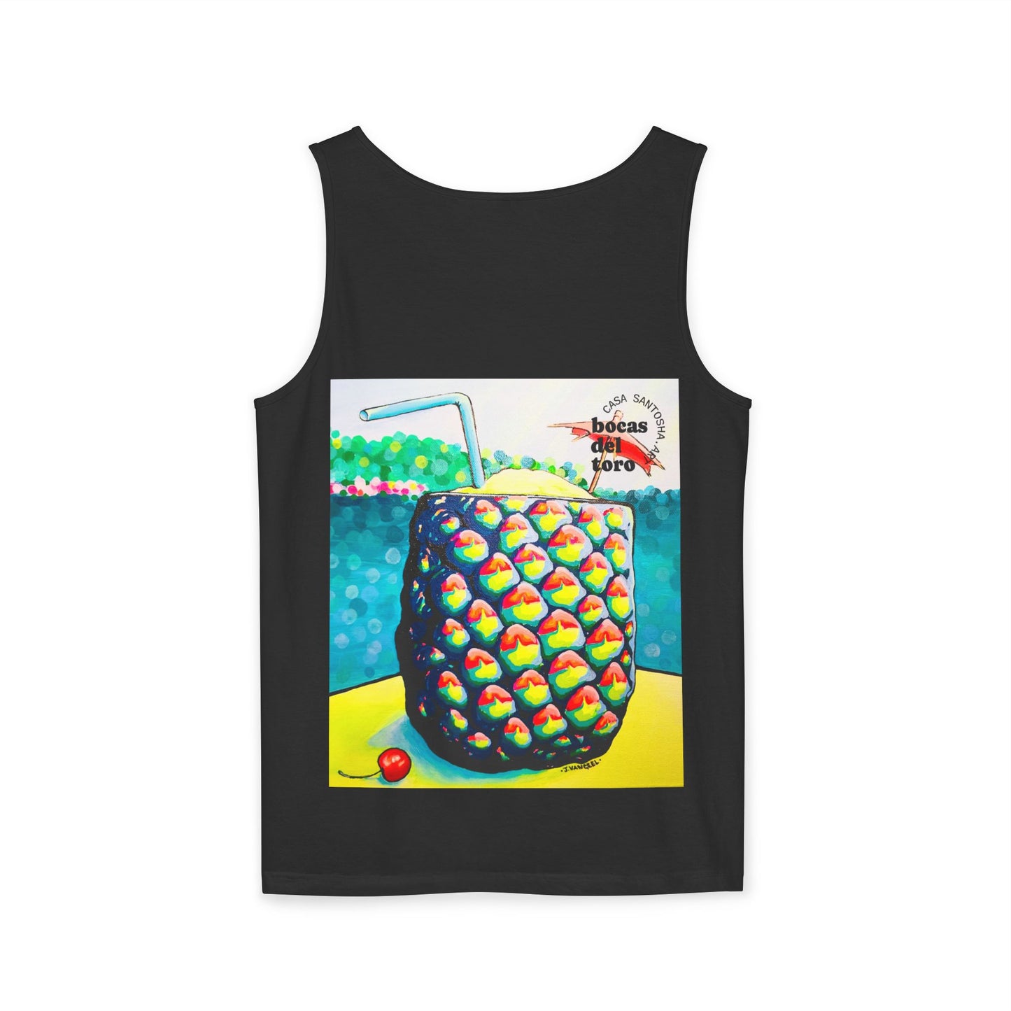 Unisex Neon Piña Colada Tank Top - Perfect for Summer Vibes