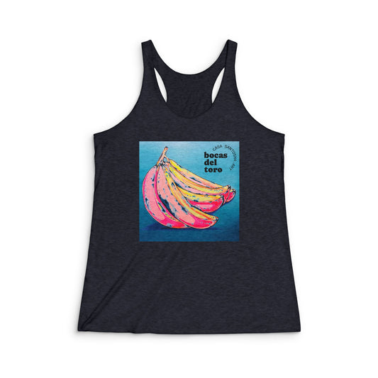 Women's Neon Banana Graphic Racerback Tank