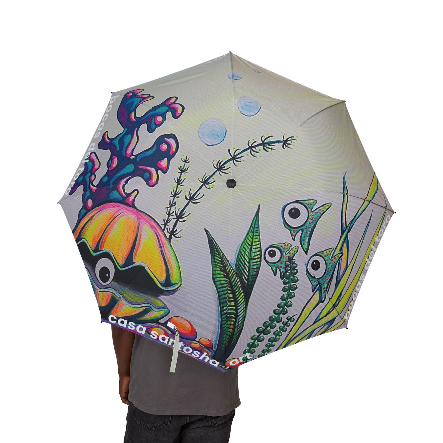 Cyclops Clam Tropical Umbrella - Foldable & Stylish Rain Gear