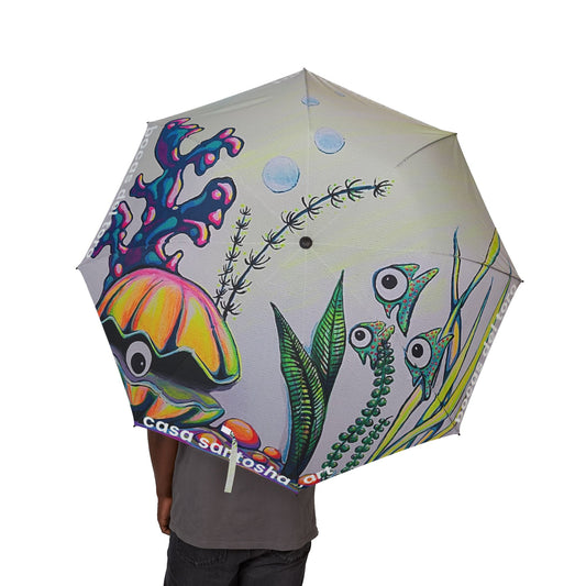 Cyclops Clam Tropical Umbrella - Foldable & Stylish Rain Gear