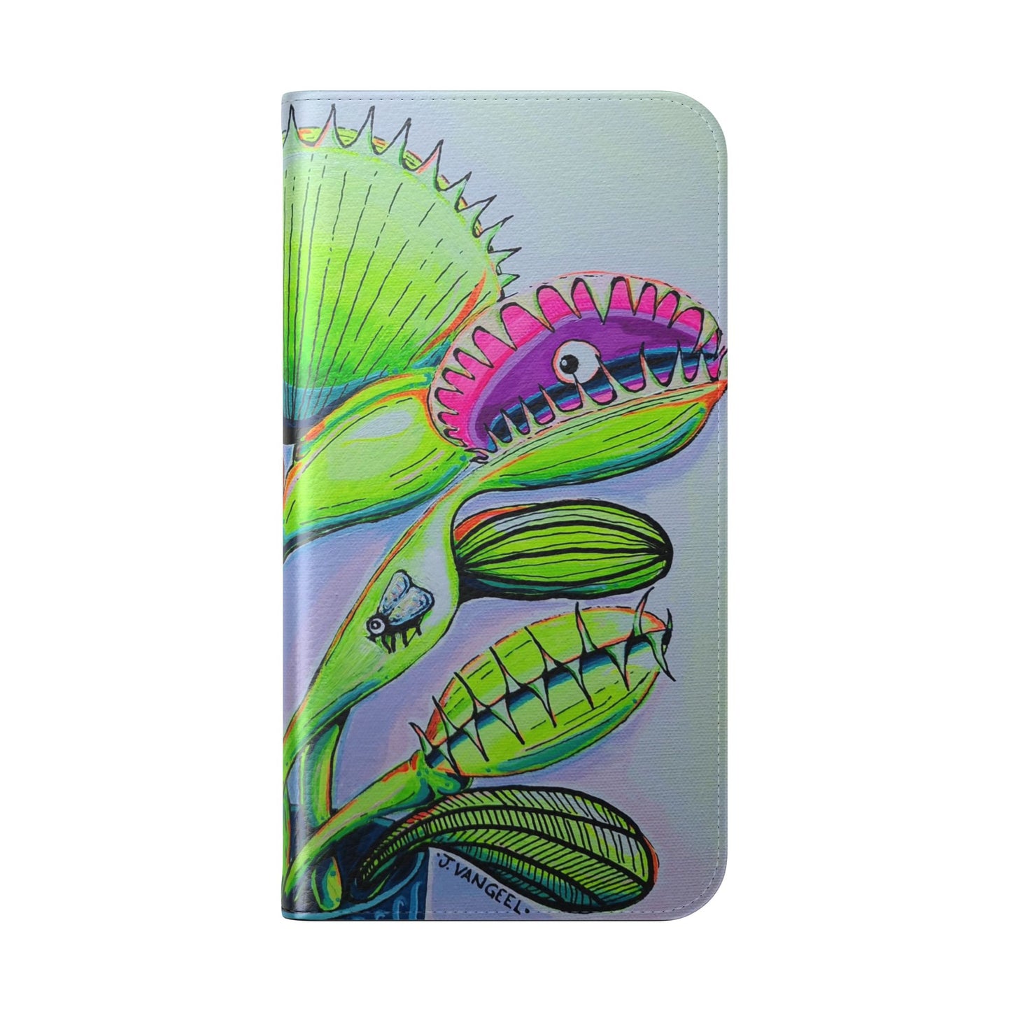 Cyclops Venus Fly Trap Flip Phone Case – Wallet Cover with Card Slots