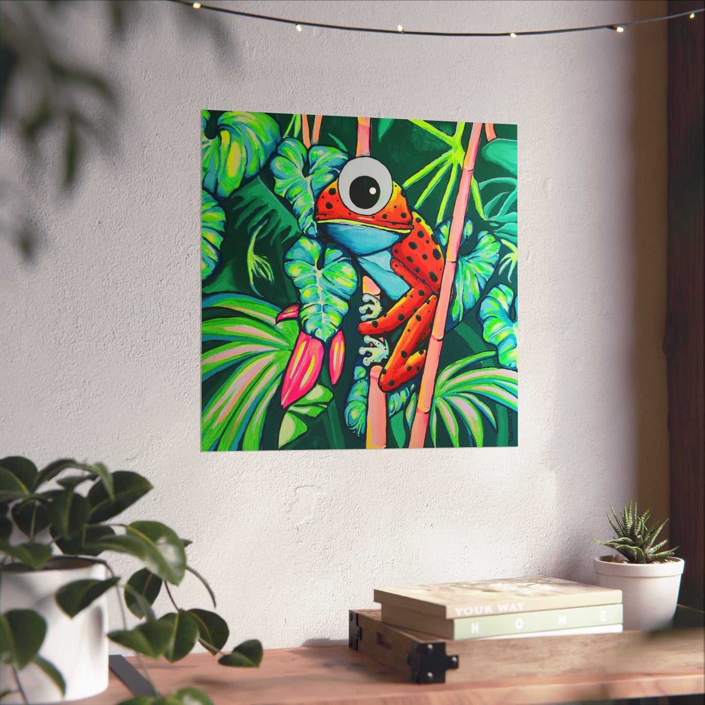 Cyclops Red Frog Giclée Art Poster
