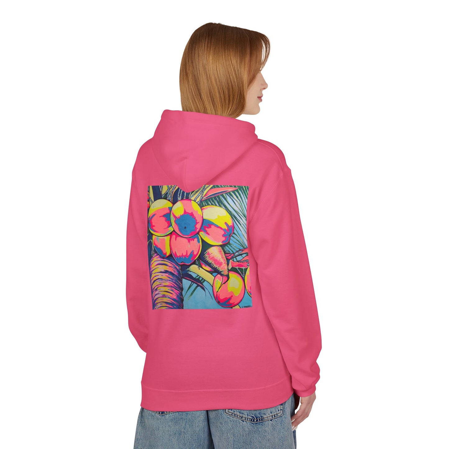 Unisex Neon Coconuts Soft Hoodie