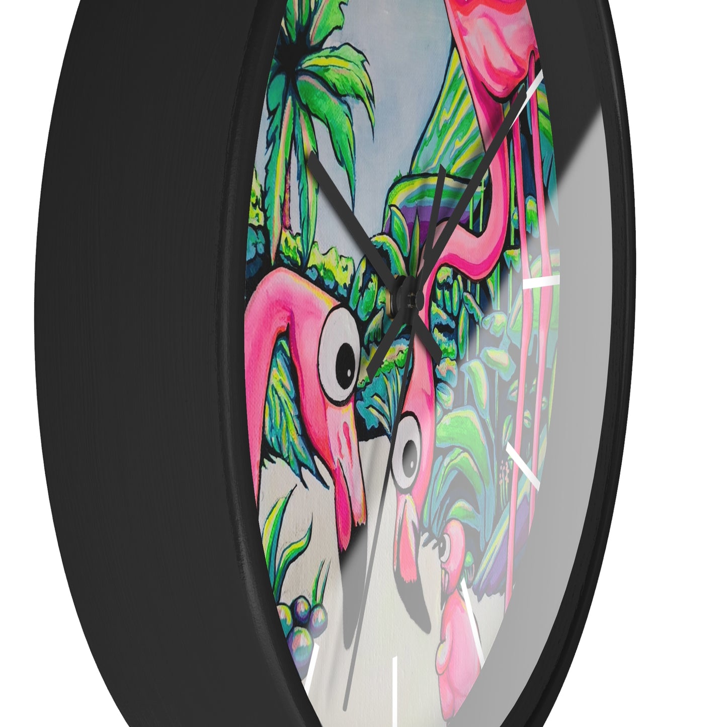 Cyclops Flamingo Family Pop Art Wall Clock