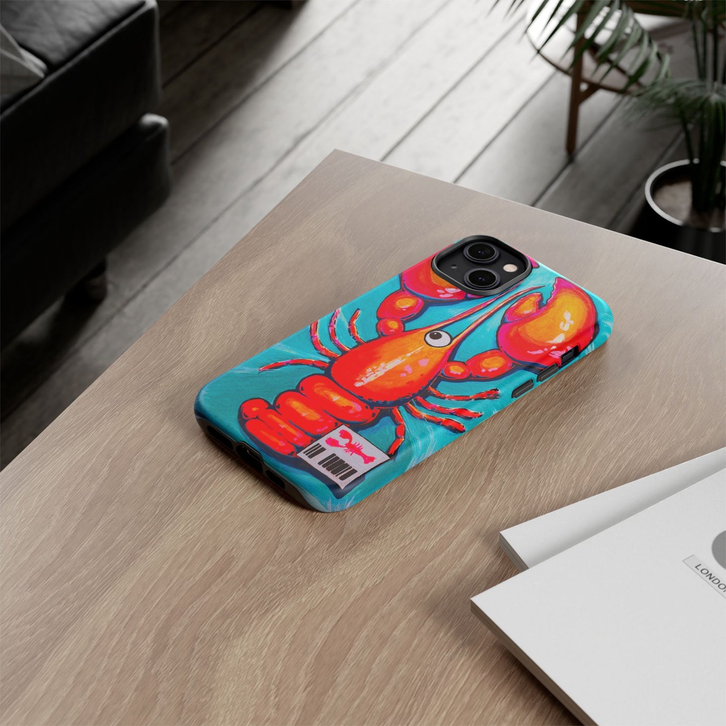 Neon Lobster Tough Phone Case