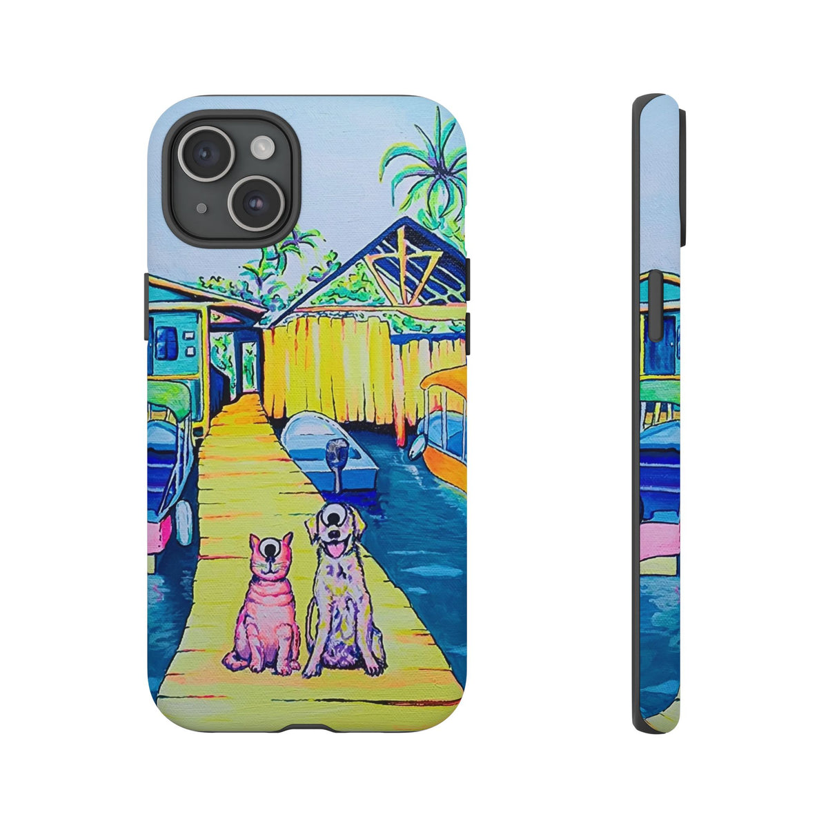 Cyclops Cat and Dog in Bocas Tough Phone Case