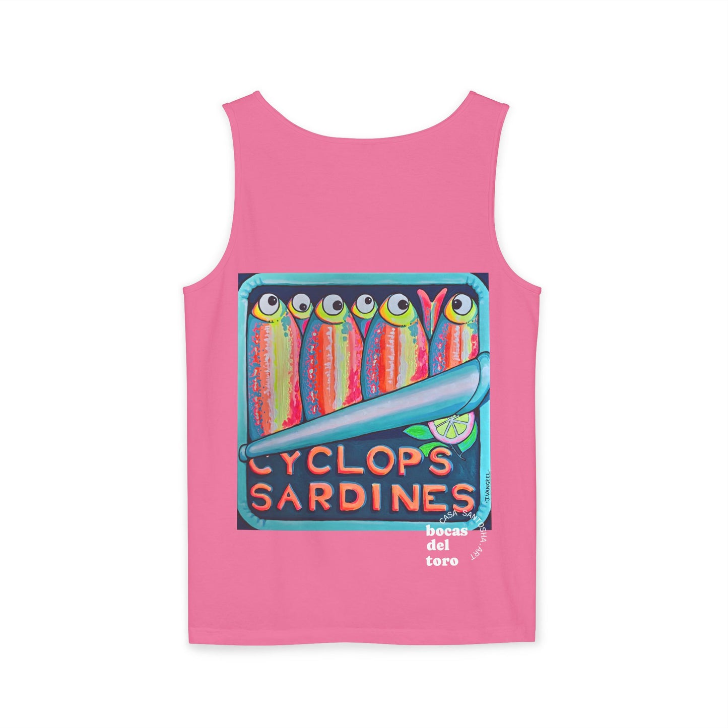 Unisex Neon Sardines Tank Top - Perfect for Summer Vibes