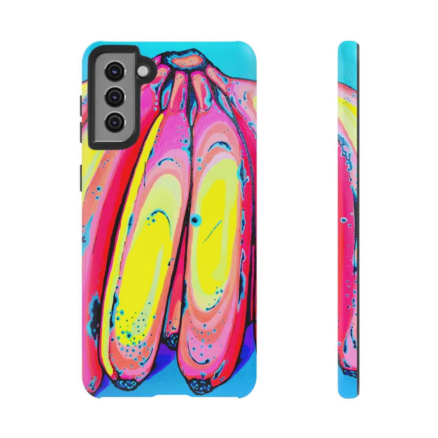 Neon Fat Bananas Tough Phone Case