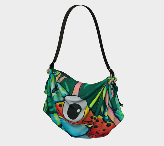 Cyclops Red Frog Origami Tote