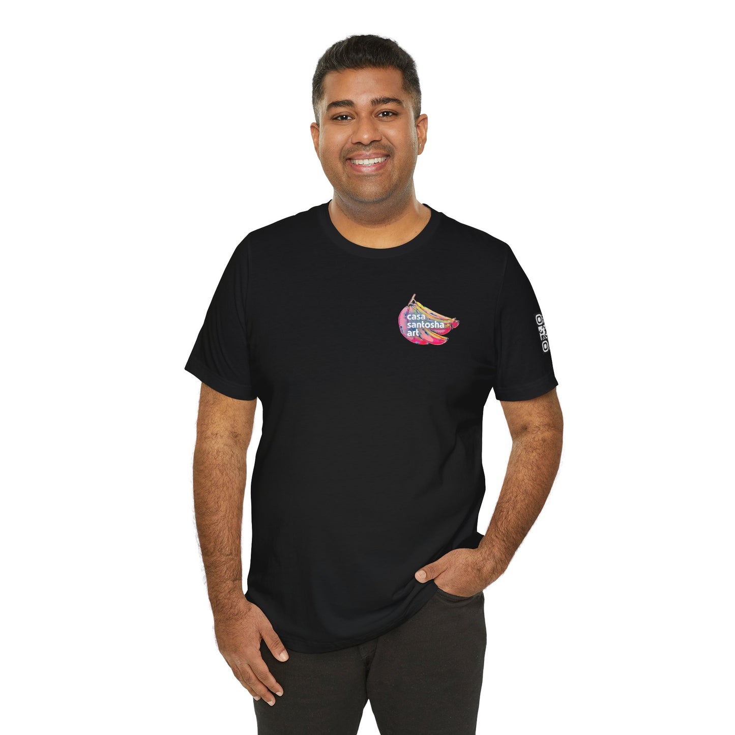 T-shirt unisexe néon à motif poisson frit