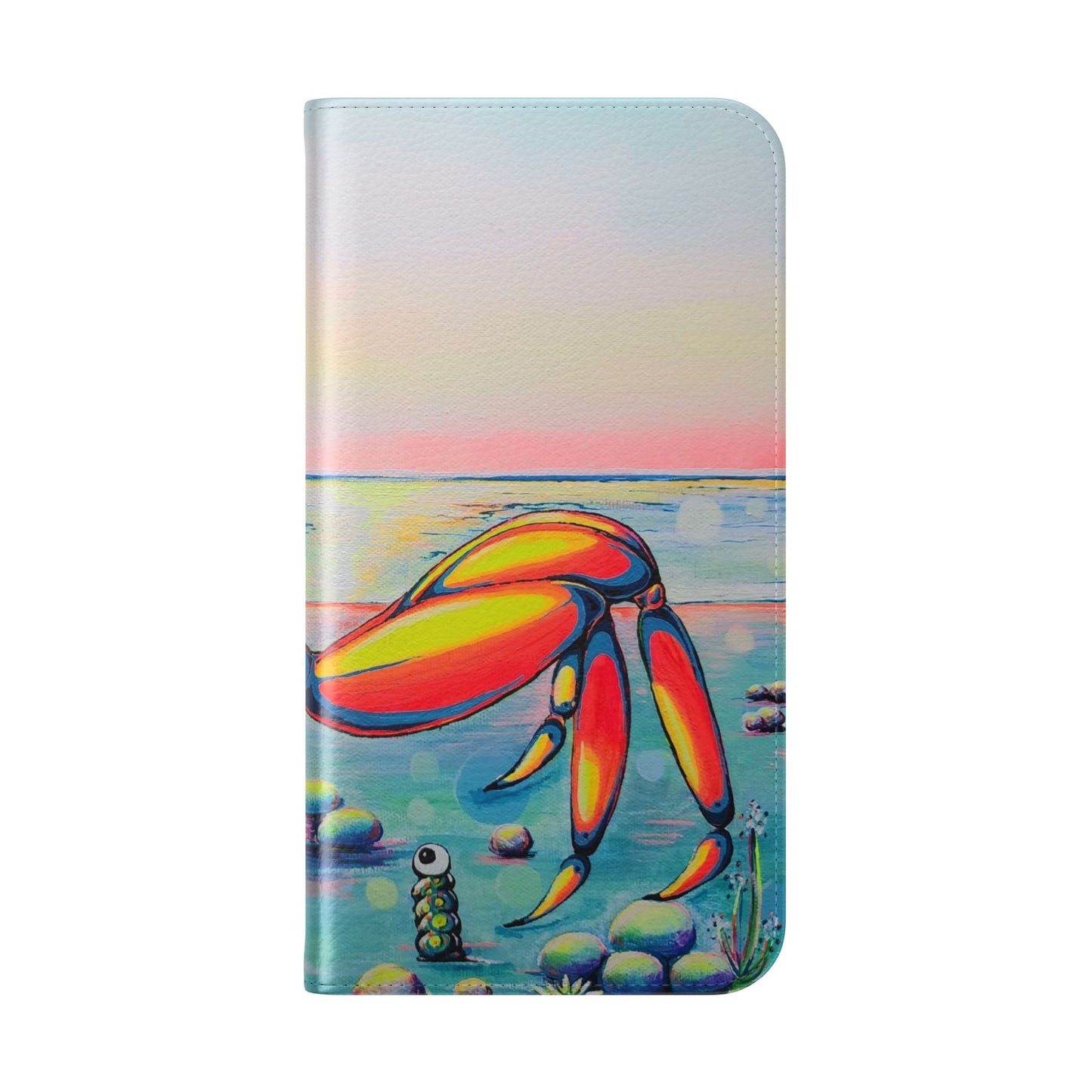 Cyclops Crab Flip Phone Case – Wallet Cover with Card Slots
