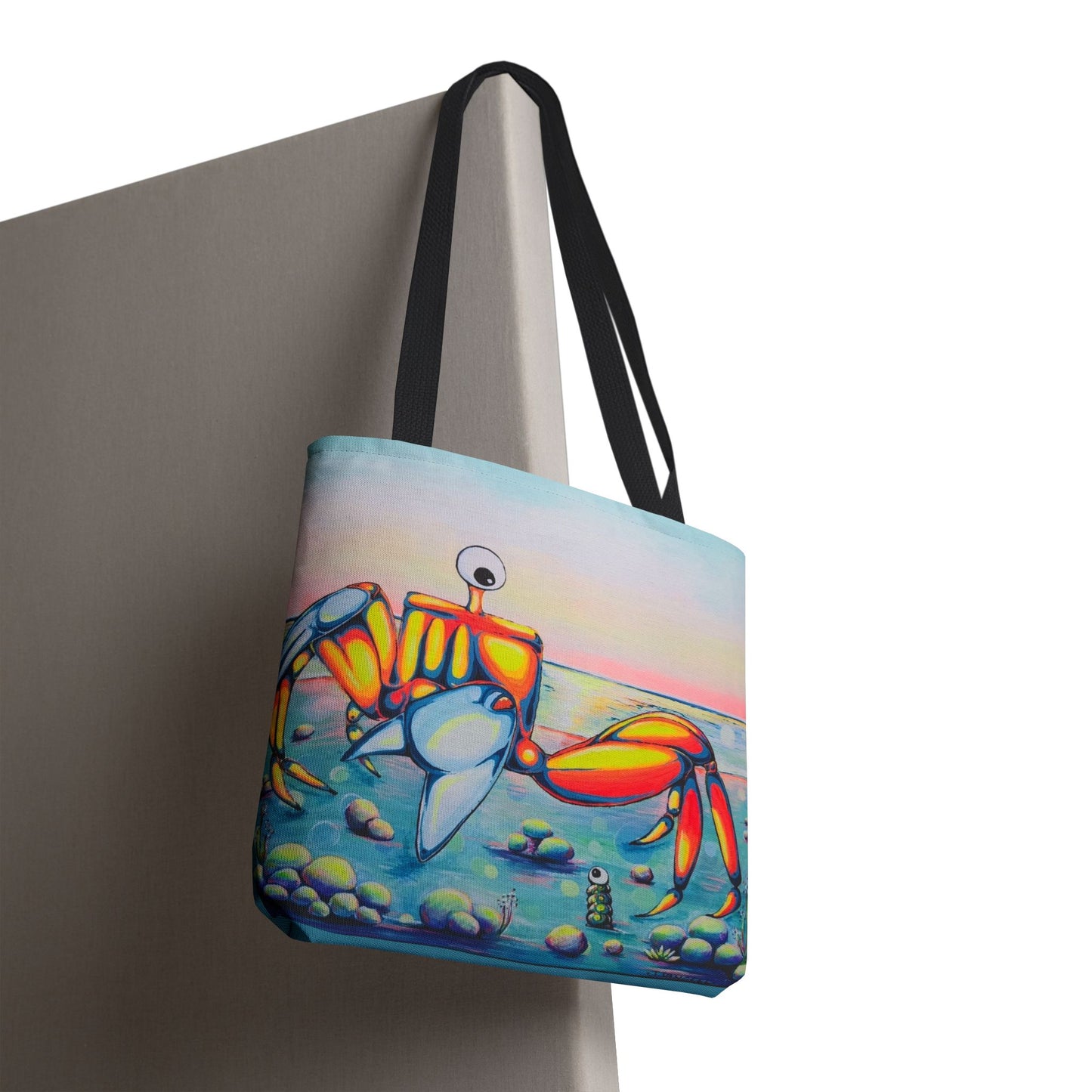 Premium Cyclops Crab Tote Bag, Original Artist Design, Reusable Shopping Tote,  Eco-Friendly
