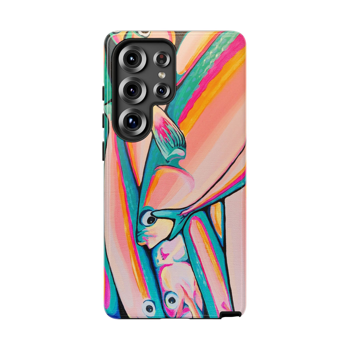 Neon Fish Tough Phone Case