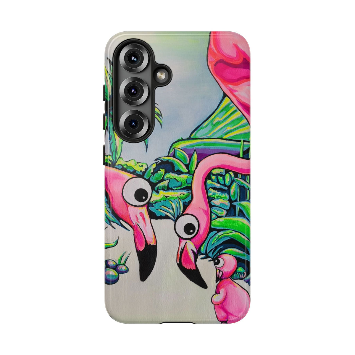 Cyclops Flamingo Family Tough Phone Case