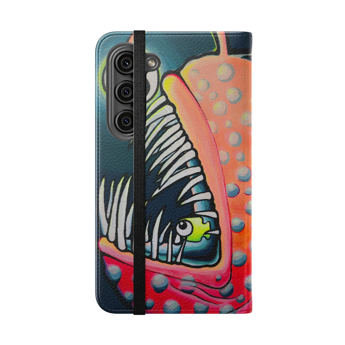 Cyclops Anglerfish Flip Phone Case – Wallet Cover with Card Slots
