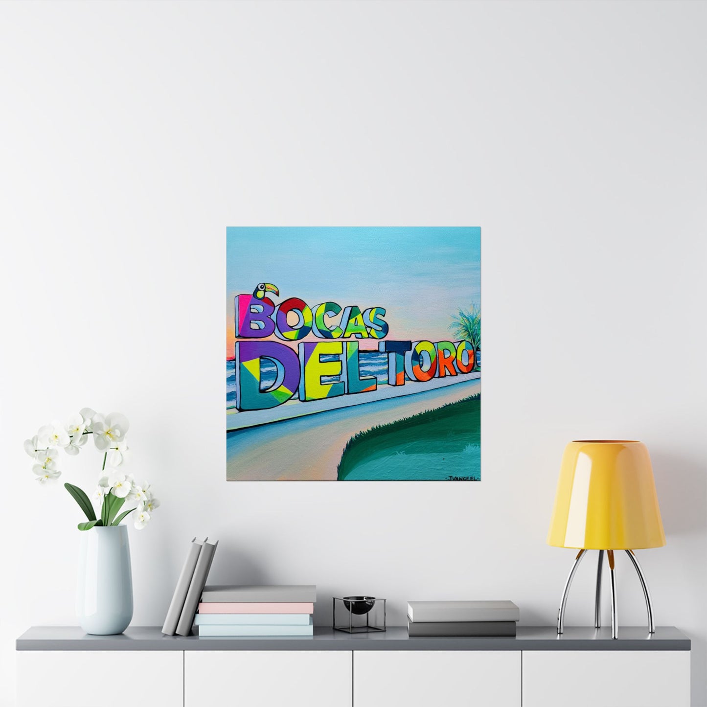 Bocas Del Toro Sign Giclée Art Poster