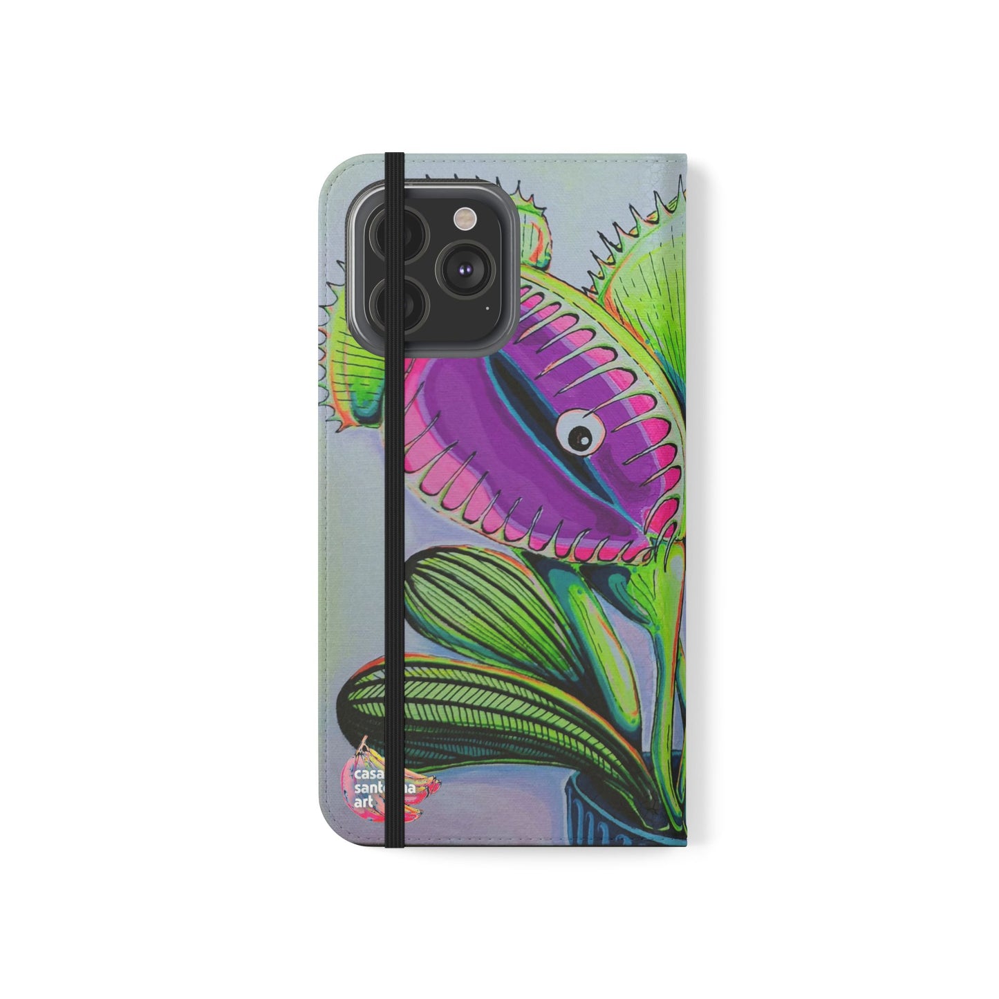 Cyclops Venus Fly Trap Flip Phone Case – Wallet Cover with Card Slots