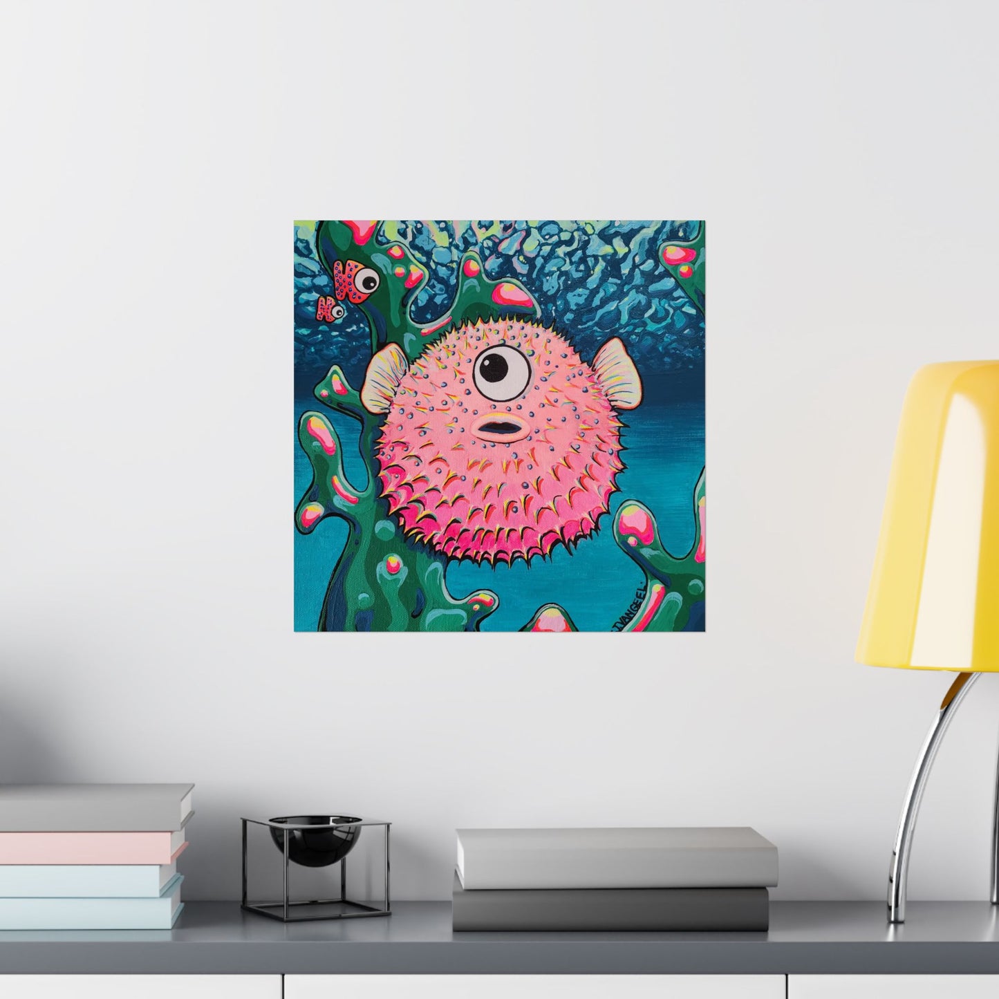 Cyclops Pufferfish Giclée Art Poster