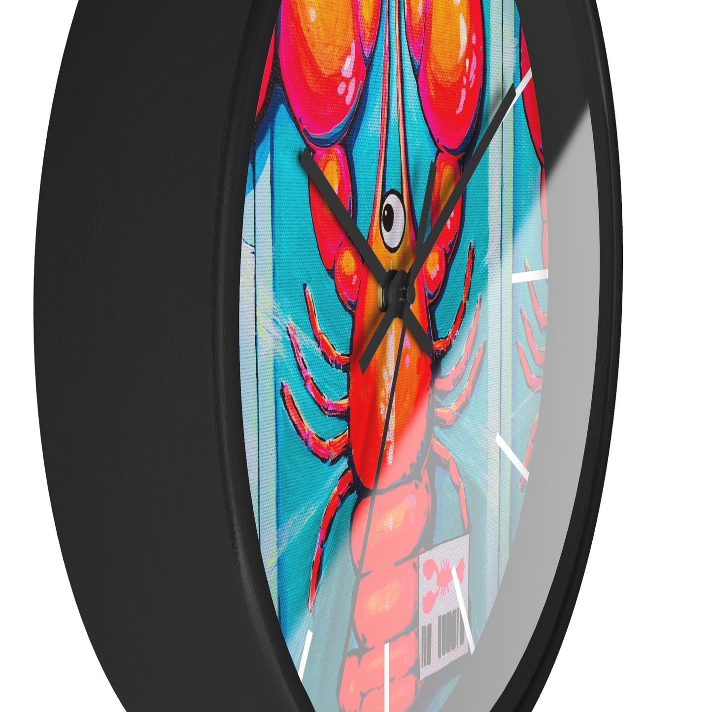 Fresh Neon Lobster Pop Art Wall Clock