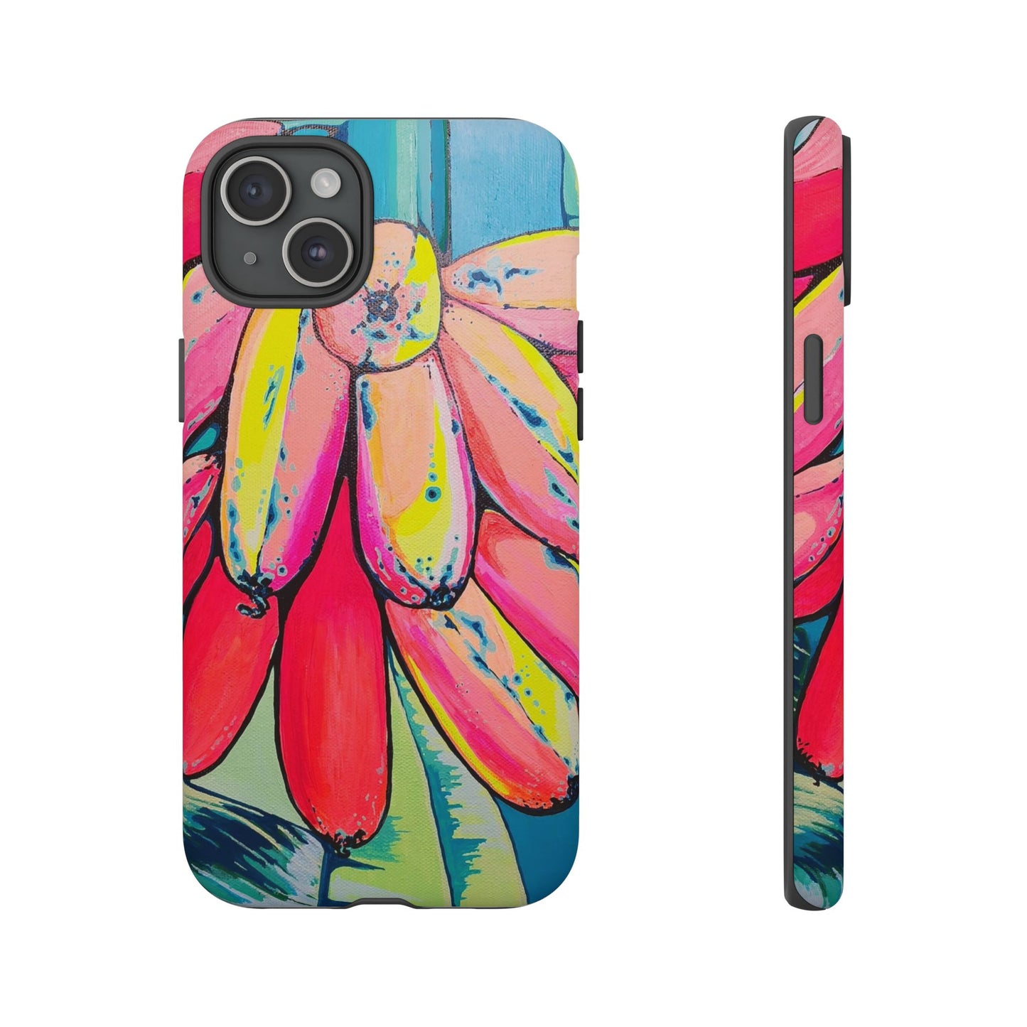 Neon Primitivo Bananas Tough Phone Case