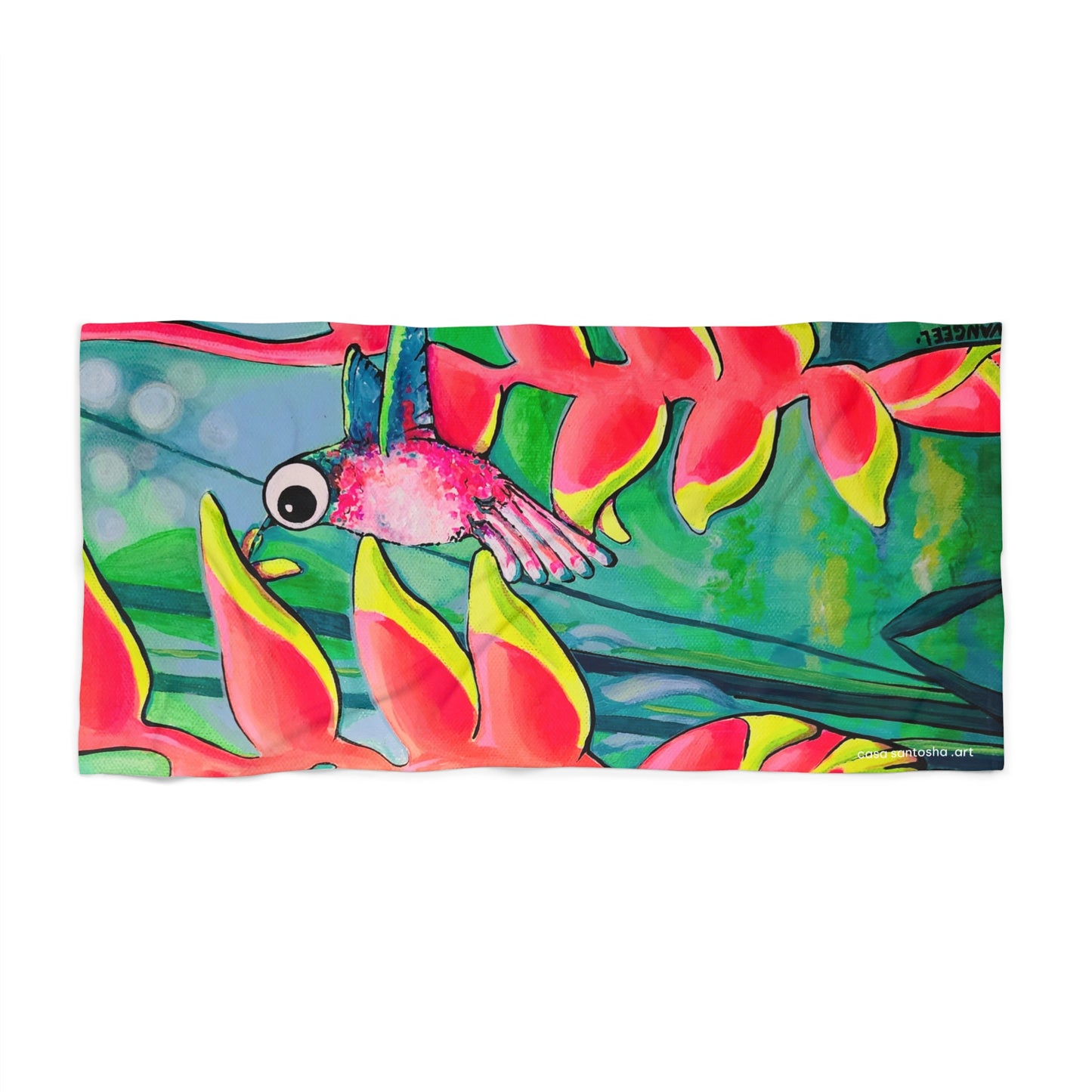 Cyclops Hummingbirds Beach Towel for Summer Fun and Vacation Essentials
