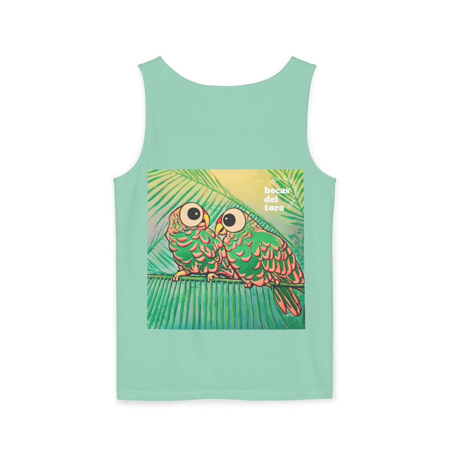 Unisex Chatty Cyclops Parrots Tank Top - Perfect for Summer Vibes