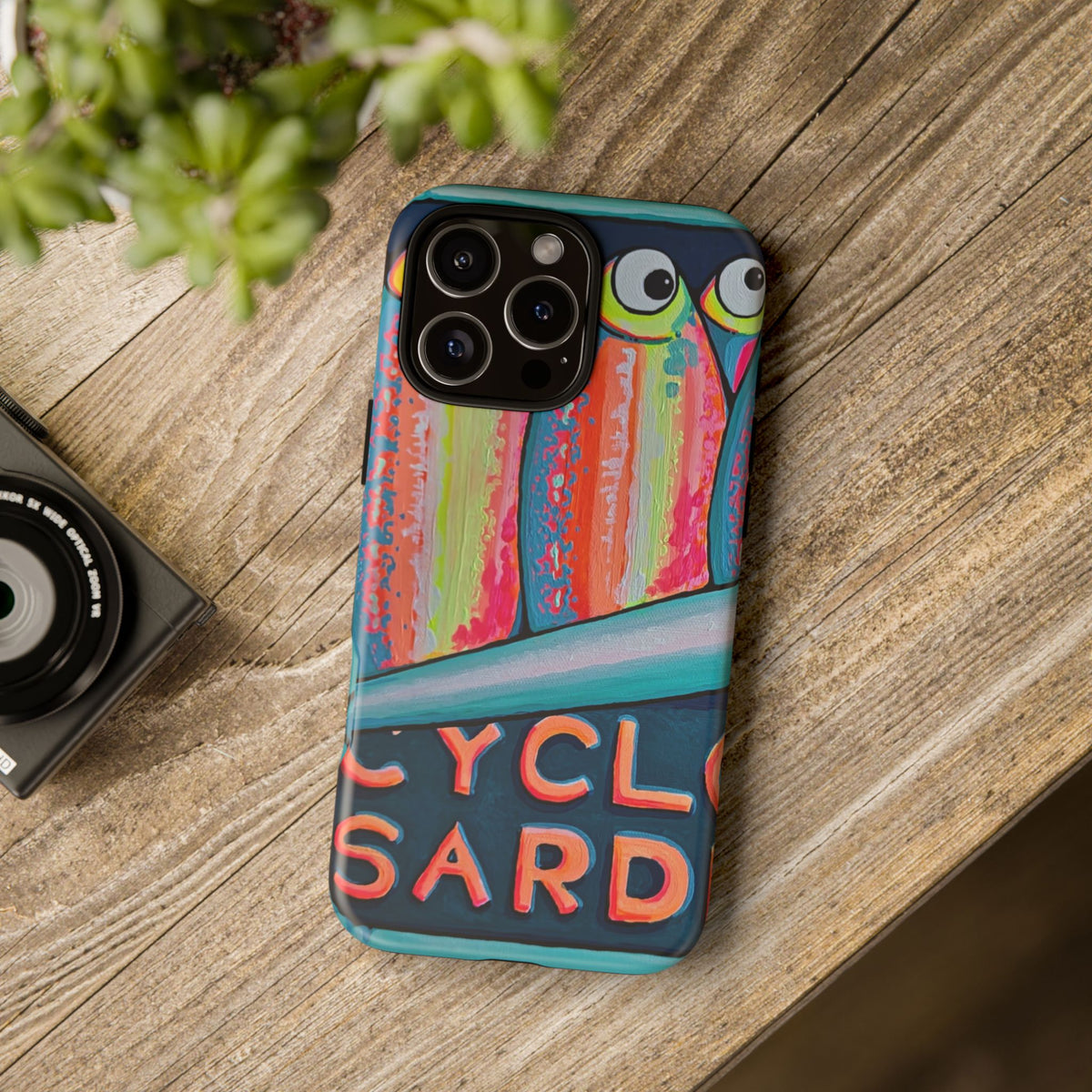 Neon Sardines Tough Phone Case