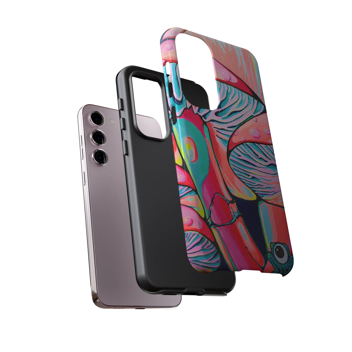 Coque de téléphone résistante Trippy Mushrooms
