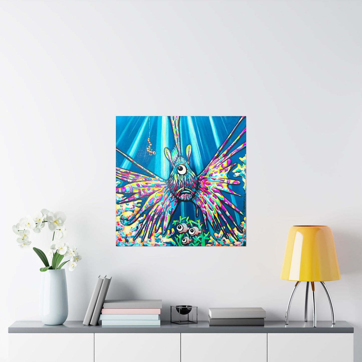 Cyclops Lionfish Giclée Art Poster