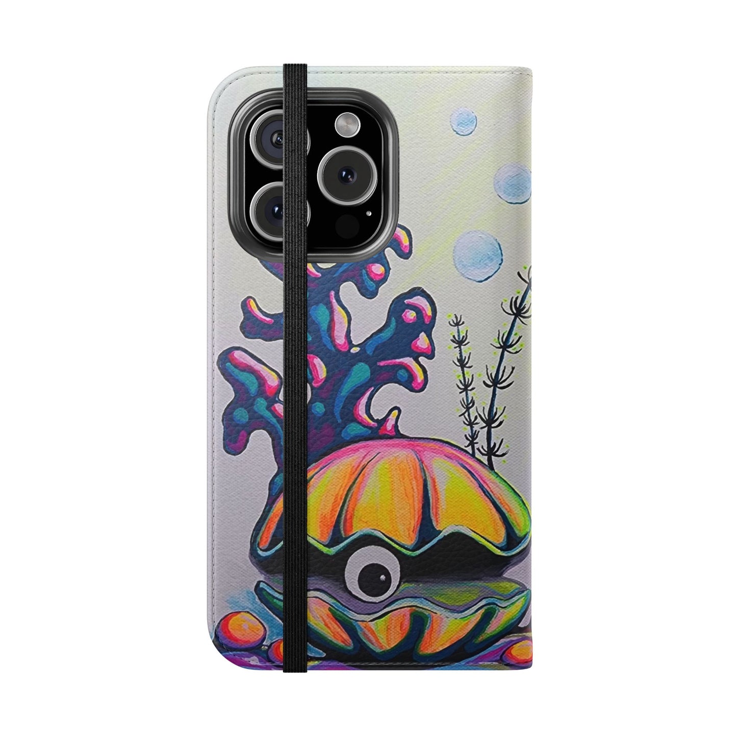 Cyclops Clam Flip Phone Case – Wallet Cover with Card Slots