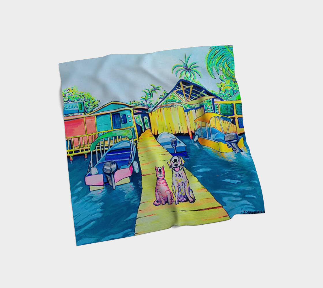 Cyclops Cat and Dog in Bocas Scarf