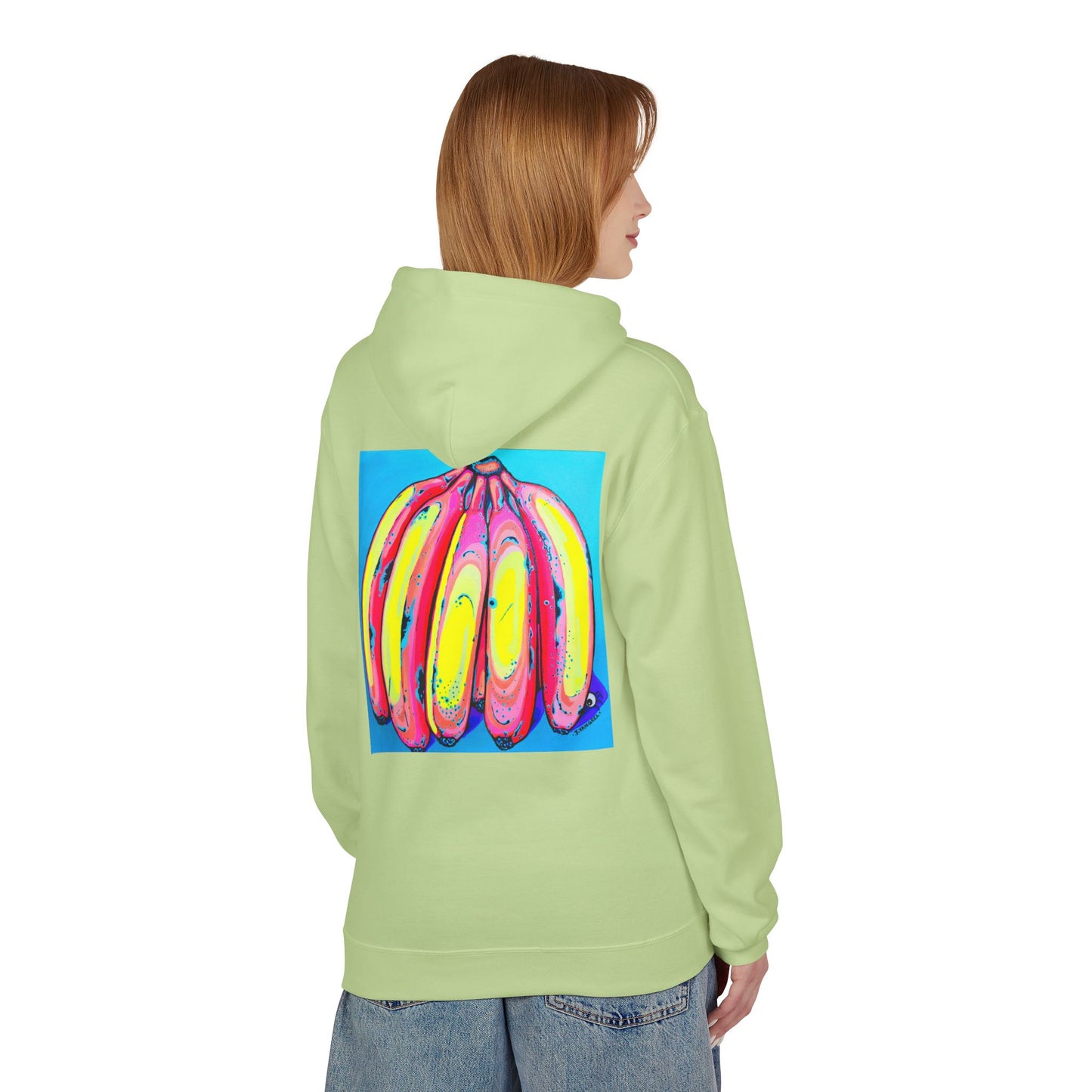 Unisex Neon Fat Bananas Soft Hoodie