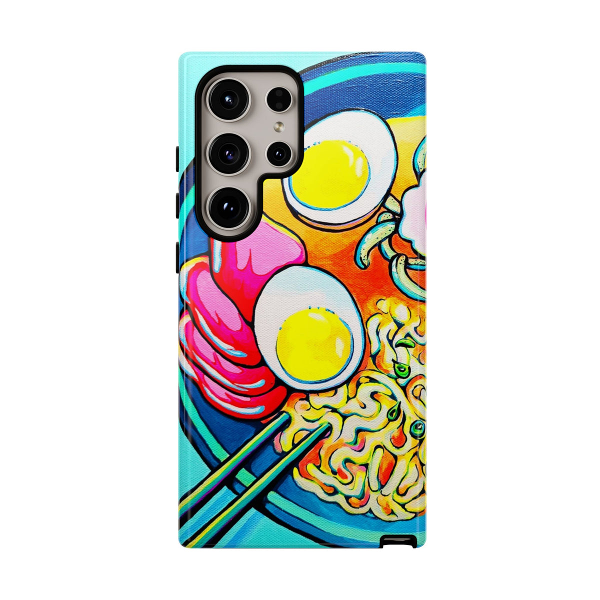 Coque de téléphone résistante Neon Ramen